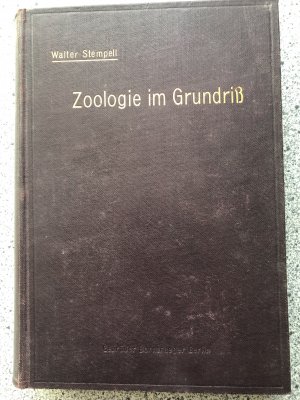 antiquarisches Buch – Walter Stempll – Zoologie im Grundriß