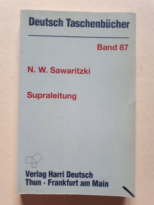 gebrauchtes Buch – Nikolai W. Sawaritzki – Supraleitung