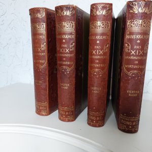 Kraemer, Hans: Das XIX. Jahrhundert in Wort und Bild - Politische und Kultur- Geschichte: Erster Band 1795 - 1840, Zweiter Band 1840 - 1871, Dritter Band […]