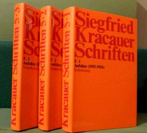 Schriften. Hg. von Karsten Witte. Abt. 5, Bde 1-3 Aufsätze 1915-1965. Hg. von I. Mülder-Bach.