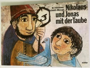 Nikolaus und Jonas mit der Taube