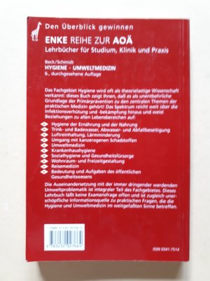 gebrauchtes Buch – Ernst G. Beck – Hygiene   /   Umweltmedizin