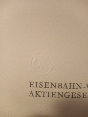 gebrauchtes Buch – Eisenbahn Verkehrsgesellschaft Aktiengesellschaft Düsseldorf – 75 Jahre im Dienste der Wirtschaft