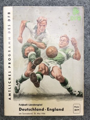 Programmheft Fußball-Länderspiel Deutschland - England, 1956