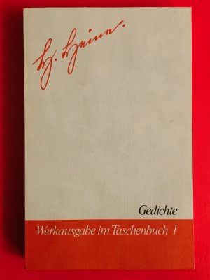 Heinrich Heine Werkausgabe im Taschenbuch, Band I: Gedichte