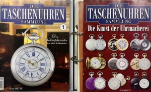 Konvolut  Die Taschenuhren-Sammlung Nr. 1-15 + 17, 21, 22 + 2 Ordner