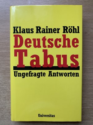 Deutsche Tabus - Ungefragte Antworten