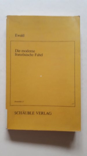 Die moderne französische Fabel - Struktur und Geschichte