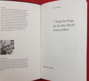 gebrauchtes Buch – Justus Frantz – 50 einfache Dinge, die Sie über Musik wissen sollten