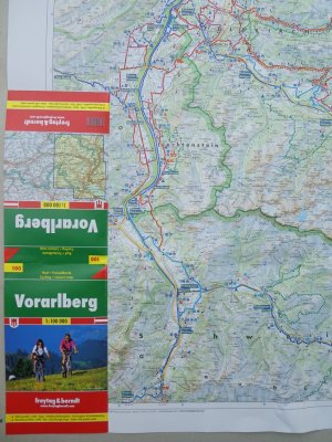 gebrauchtes Buch – O. Verf – Vorarlberg, Rad- und Freizeitkarte 1:100.000