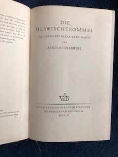 antiquarisches Buch – Arnold Höllriege – Die Derwischtrommel. Das Leben des erwarteten Mahdi