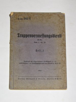 antiquarisches Buch – Truppenvermessungsdienst ~ 1943