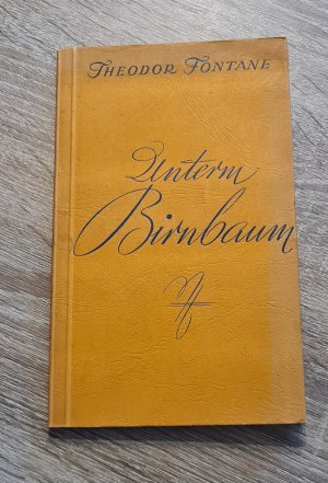 antiquarisches Buch – Theodor Fontane – Unterm Birnbaum