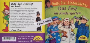 gebrauchtes Buch – Simone Nettingsmeier (Geschichte) – Das Fest im Kindergarten, PIXI Buch Nr. 1582 Einzeltitel aus der PIXI Bücher Serie Nr. 176 Rolfs PIXI Liederbücher