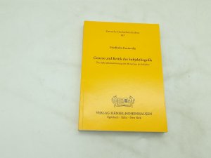 Genese und Kritik des Subjektbegriffs. Zur Selbstthematisierung der Menschen als Subjekte (Deutsche Hochschulschriften)