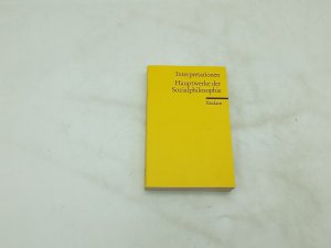 gebrauchtes Buch – Gamm, Gerhard – Interpretationen: Hauptwerke der Sozialphilosophie (Reclams Universal-Bibliothek)