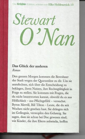 gebrauchtes Buch – O'Nan, Stewart – Das Glück der anderen    (Brigitte Edition)