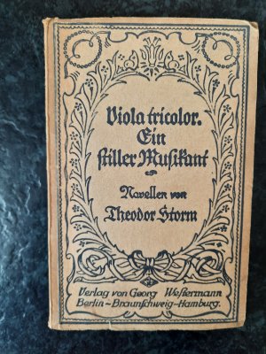 antiquarisches Buch – Theodor Storm – Viola tricolor & Ein stiller Musikant