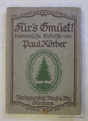 antiquarisches Buch – Paul Körber – Für's Gmüet