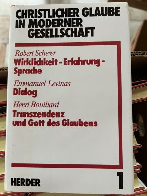 Christlicher Glaube in moderner Gesellschaft. Enzyklopädische Bibliothek