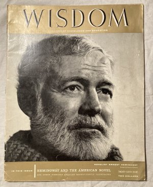 antiquarisches Buch – WISDOM MAGAZINE JUNE 1958 – ERNEST HEMINGWAY (COVER PORTRAIT BY YOUSUF KARSH)