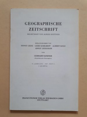 Geographische Zeitschrift - 75. Jahrgang 1987, Heft 2, 2. Quartal