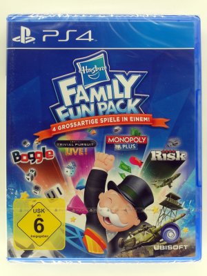 neues Spiel – Hasbro Family Fun Pack - 4 Spiele Sammlung: Boogle + Trivial Pursuit + Monoploy Plus + Risk [Risiko]