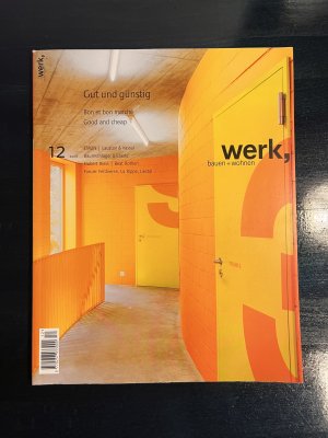 gebrauchtes Buch – werk, bauen + wohnen – werk, bauen + wohnen  Heft 12-2008. Gut und günstig Stichworte: EM2N, Lacaton & Vassal, Baumschlager & Eberle + Jahresinhaltsverzeichnis 2008