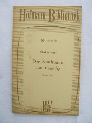 antiquarisches Buch – Shakespeare – Der Kaufmann von Venedig