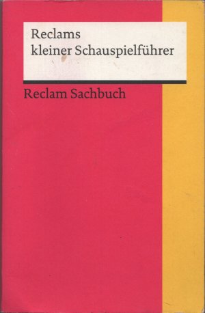 gebrauchtes Buch – Marion Siems – Reclams Kleiner Schauspielführer