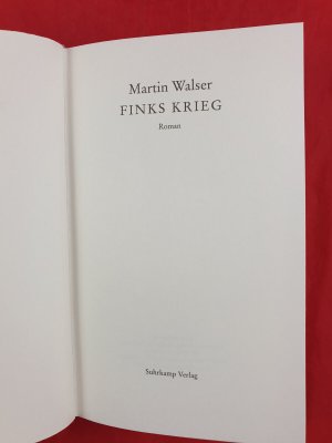 gebrauchtes Buch – Martin Walser – Finks Krieg