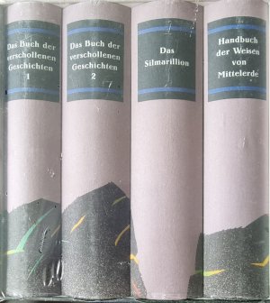 gebrauchtes Buch – Tolkien, John R – Die Heldensagen von Mittelerde OVP Die Sagen von Mittelerde, 4 Bände (vollständig): Das Silmarillion - Das Buch der verschollenen Geschichten, Band 1 und 2 - Wolfgang Krege: Handbuch der Weisen von Mittelerde