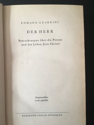 Der Herr. Gebundene Ausgaabe vom 1949