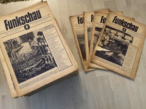 Funkschau 1949-1955 / 59 Hefte und Spulentabelle