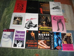 Domina , Bondage , BDSM , Fetisch , Erotik , Leder - Buchpaket mit 13 Titeln