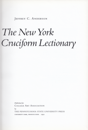 The New York Cruciform Lectionary