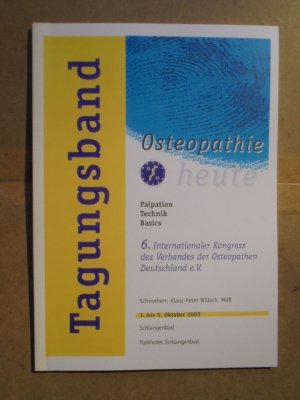 gebrauchtes Buch – Tagungsband Osteopathie heute - Konvolut 5 Bände