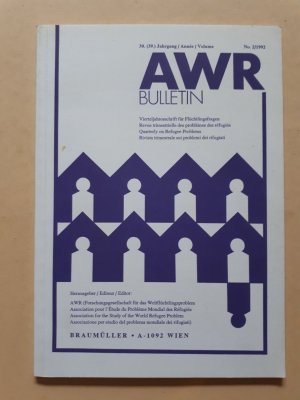 gebrauchtes Buch – AWR Bulletin - 30. (39.) Jahrgang. No. 2/1992