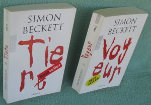 gebrauchtes Buch – Simon Beckett – Konvolut: Tiere / Voyeur