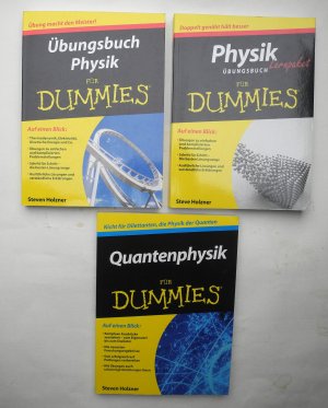 gebrauchtes Buch – Steve Holzner – Übungsbuch Physik für Dummies / Physik Übungsbuch Lernpakrt für Dummies / Quantenphysik für Dummies  (Konvolut von 3 Büchern