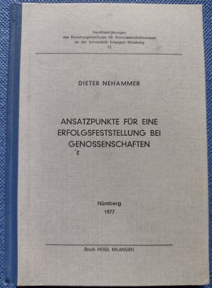 Ansatzpunkte für eine Erfolgsfeststellung bei Genossenschaften