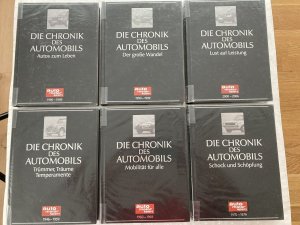 Die Chronik des Automobils - Band 1 - 6 - mit 15 Autogramme berühmter Rennfahrer (siehe Beschreibung)