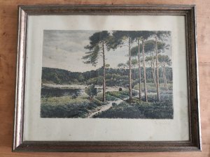 Märkische Landschaft Wald Landschaft wohl bei Guben farbiges Bild wohl Aquarell oder ein Druck unten rechts signiert leider für mich nicht lesbar siehe […]