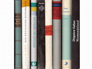 Büchersammlung „Verschiedenes“. 8 Titel. 1.) Henrik Ibsen: Dramen, Zweiter Band 2.) Zbigniew Safjan: Niemandsland 3.) Alfred Kurella: Kleiner Stein im […]