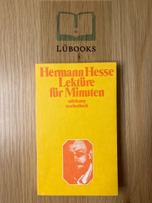 gebrauchtes Buch – Hermann Hesse – Lektüre für Minuten