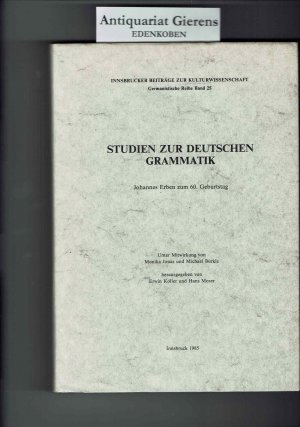 Studien zur deutschen Grammatik. Johannes Erben zum 60. Geburtstag