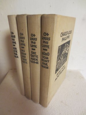 "Philippe-Kassette": Der alte Perdrix, Bübü vom Montparnasse, Das Bein der Tiennette, Die gute Madeleine; vier Bände