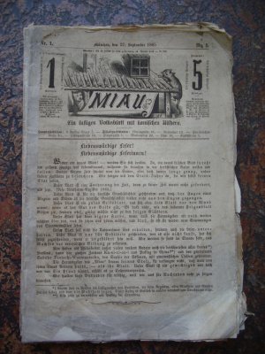 Miau - Ein lustiges Volksblatt mit komischen Bildern - 1865 und 1866