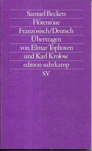 Flötentöne - Französisch / Deutsch - Übertragen von Elmar Tophoven und Karl Krolow