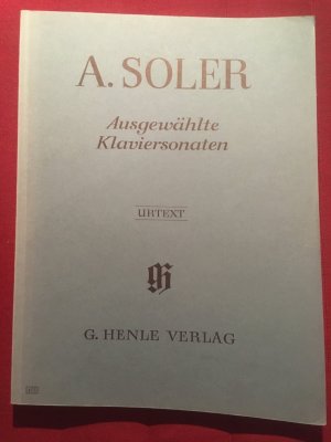 gebrauchtes Buch – Antonio Soler – Ausgewählte Klaviersonaten